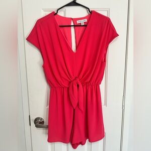 She + Sky Red Jumpsuit